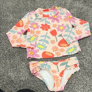 Carter's Kids Swim Bikini - Pink and Red Floral